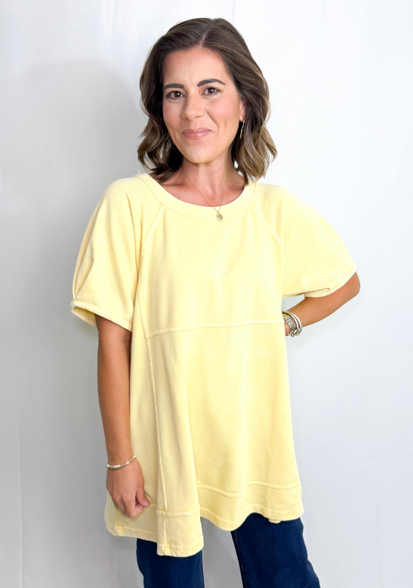 Olivia Top-Yellow