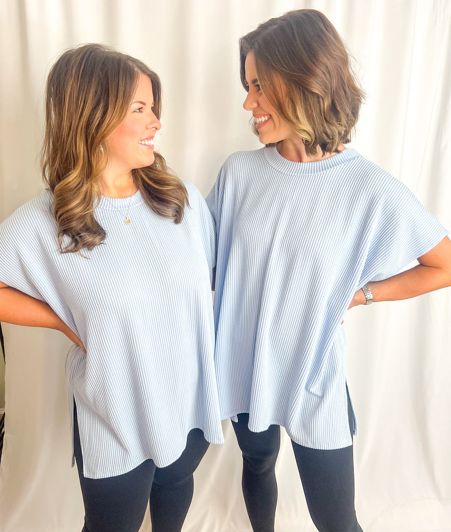 Logan Top- Powder Blue
