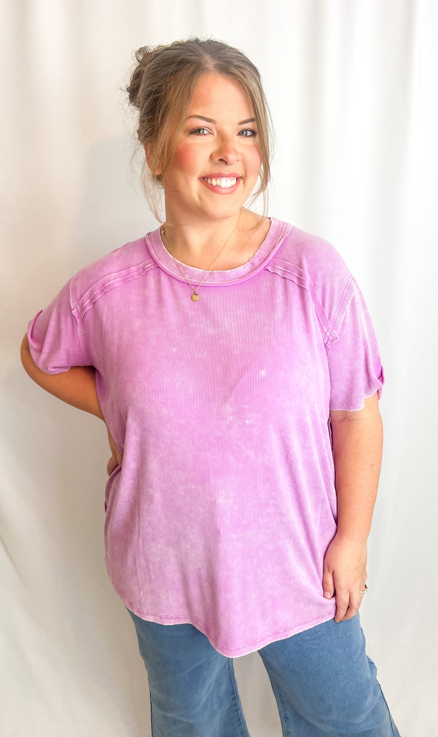 Hallie Top-Lilac