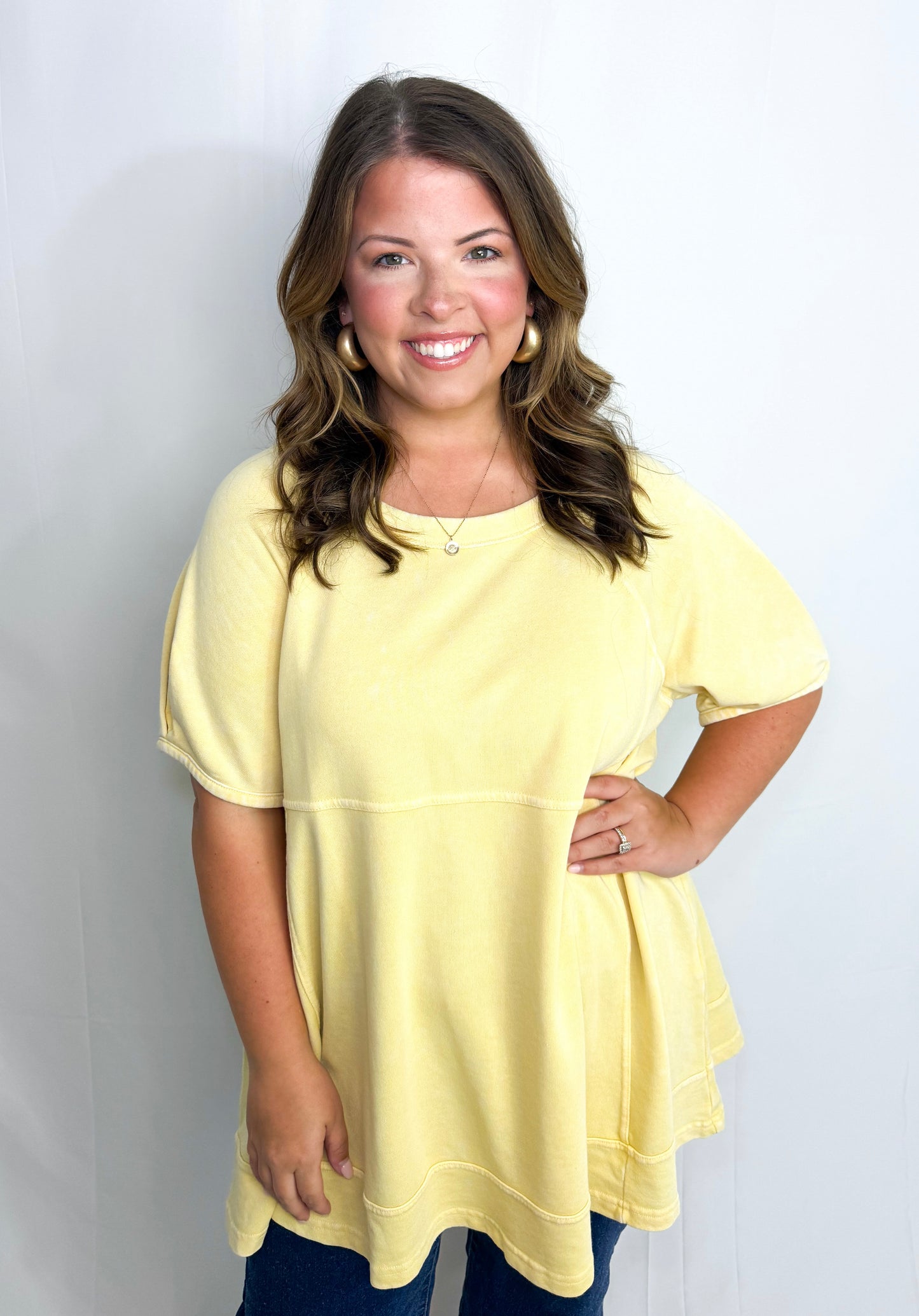 Olivia Top-Yellow