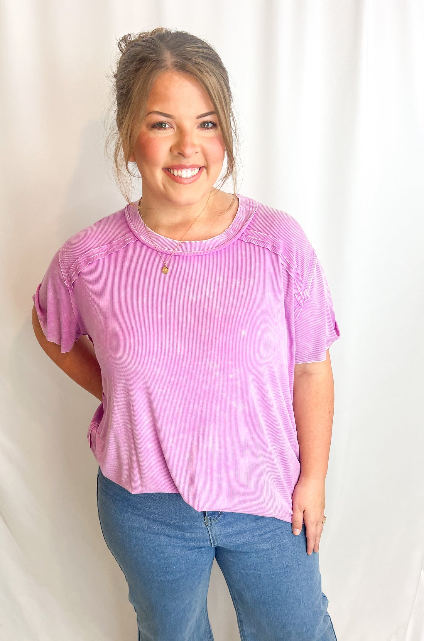 Hallie Top-Lilac