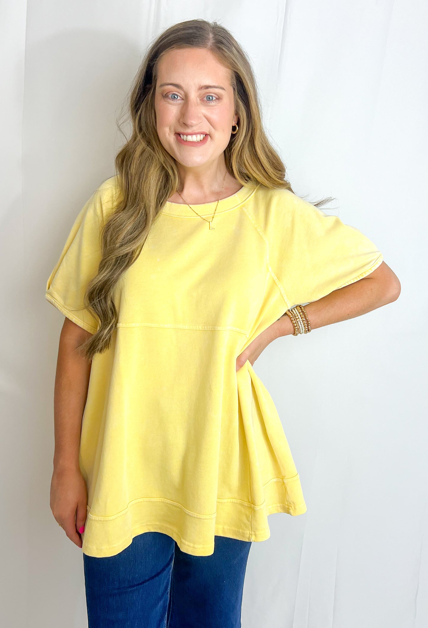 Olivia Top-Yellow