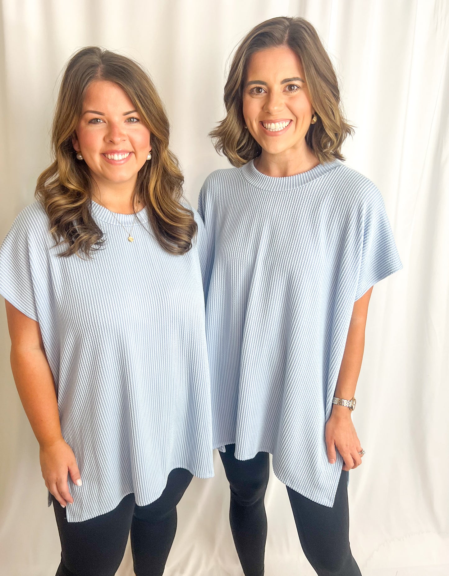 Logan Top- Powder Blue