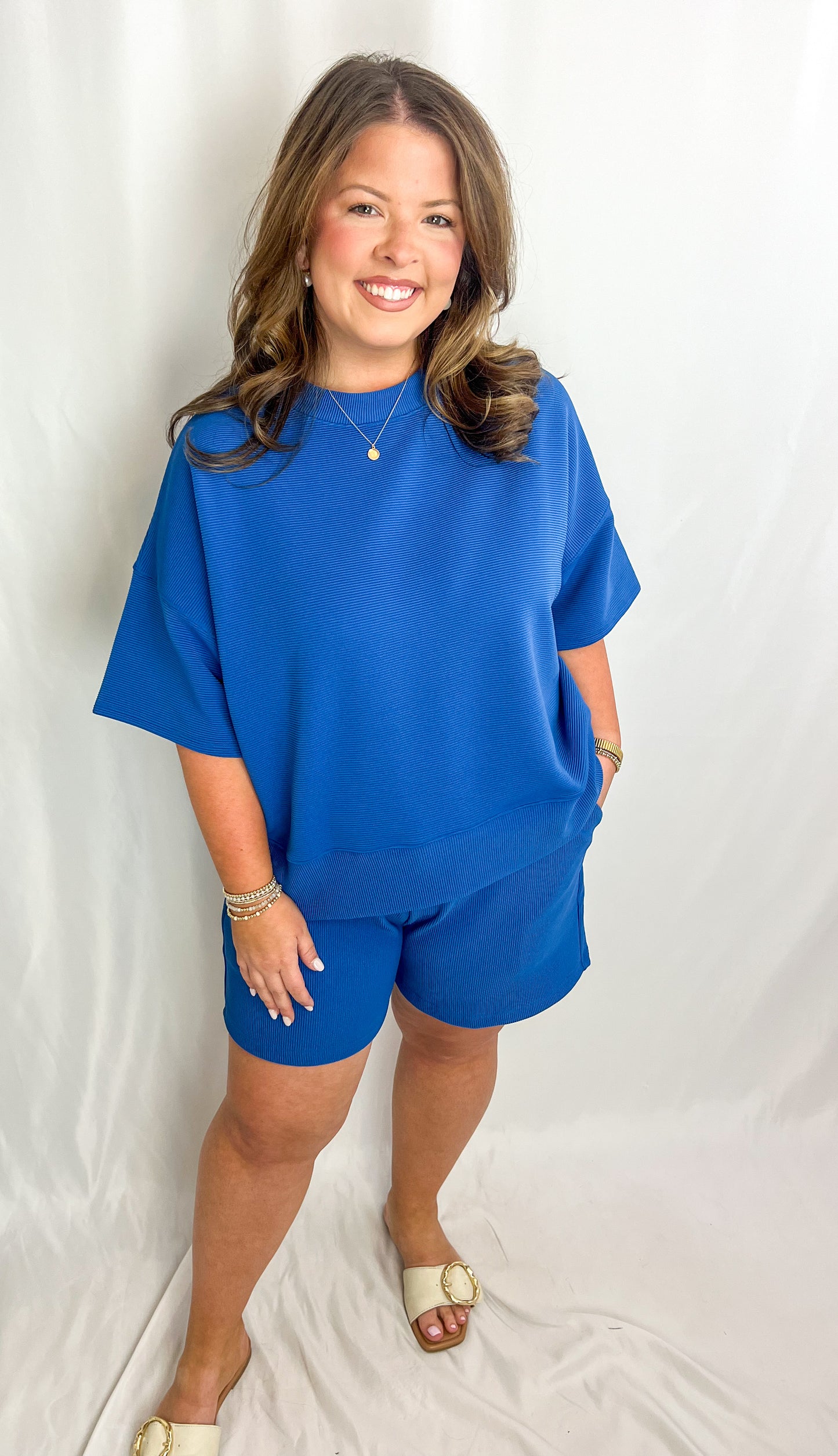 Chloe Set-Blue FINAL SALE LAST ONE SIZE MEDIUM