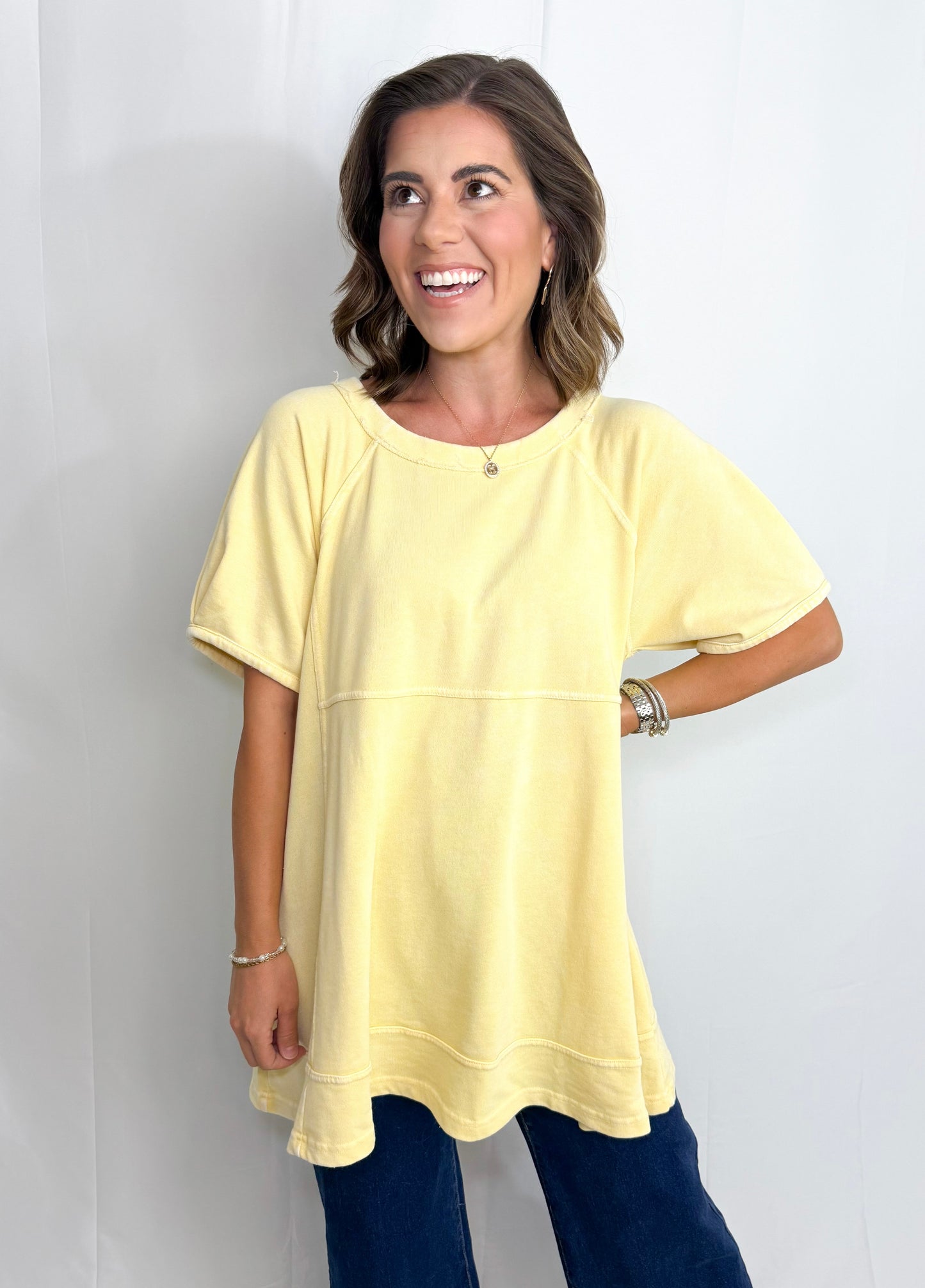 Olivia Top-Yellow