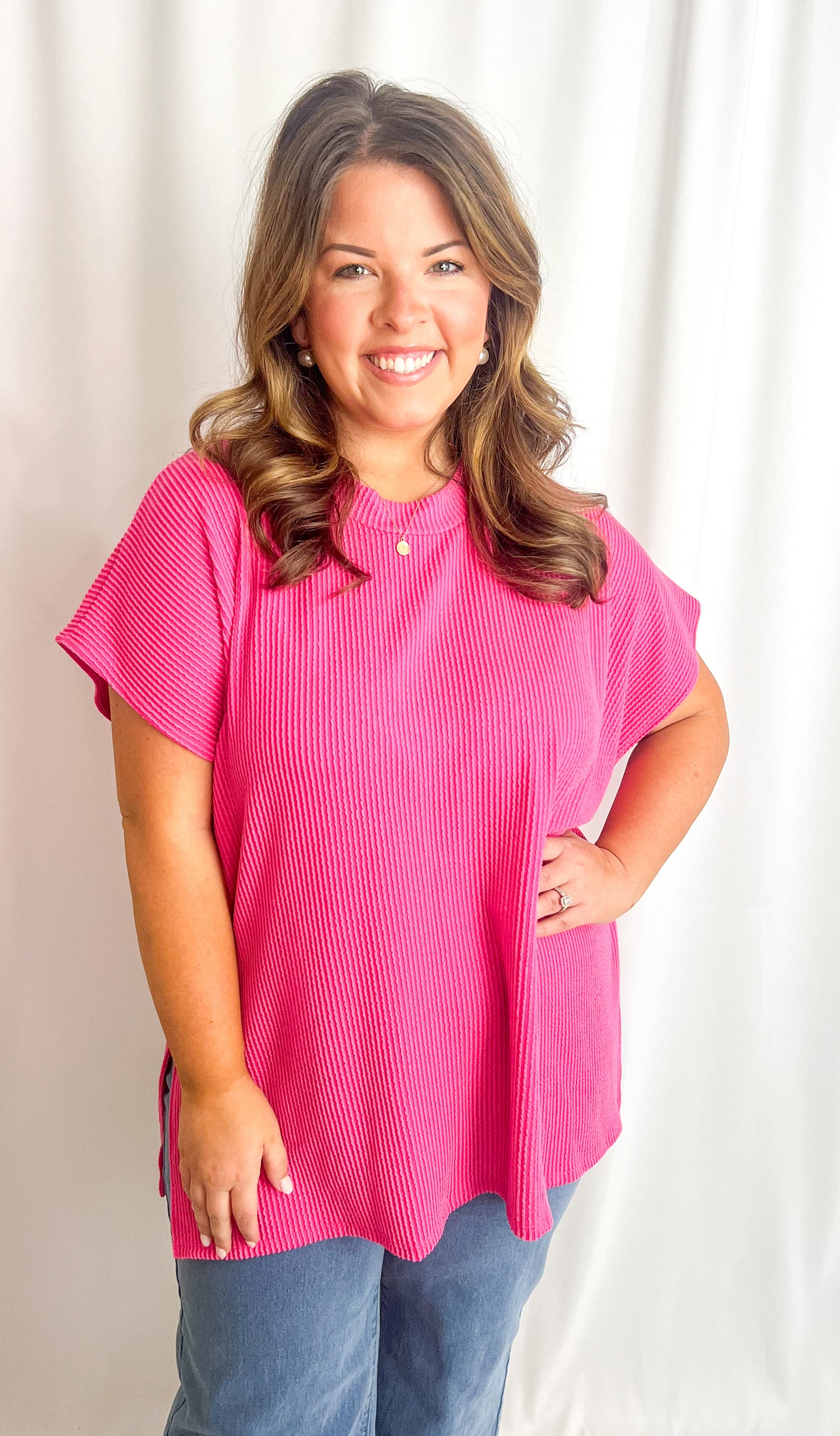 Logan Top- Pink