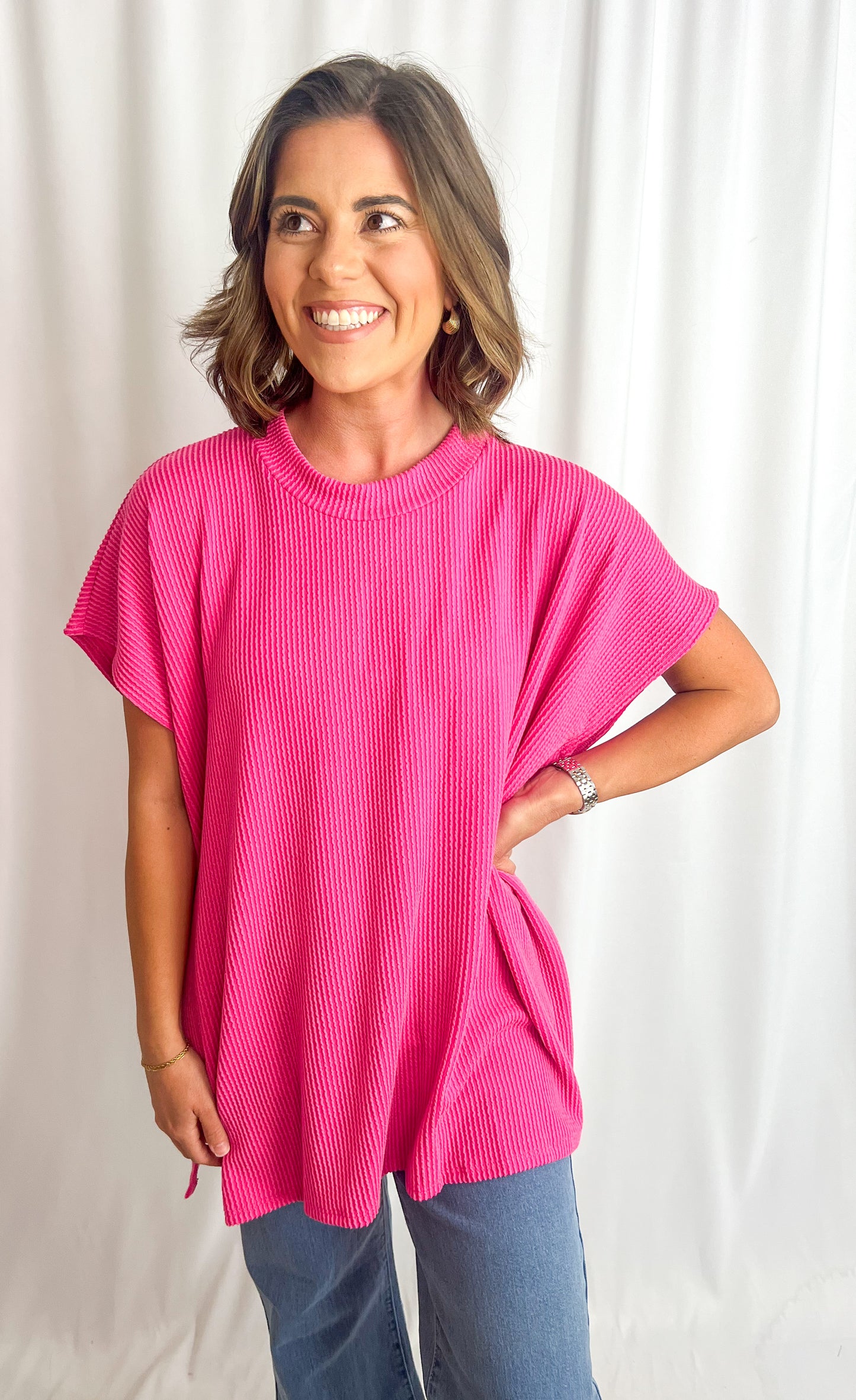 Logan Top- Pink