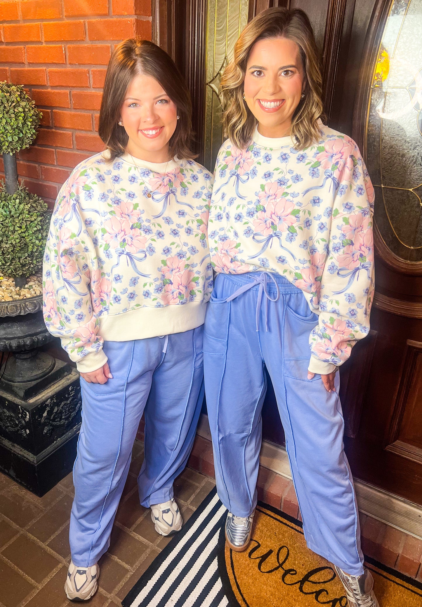 Periwinkle Barrel Knit Pants