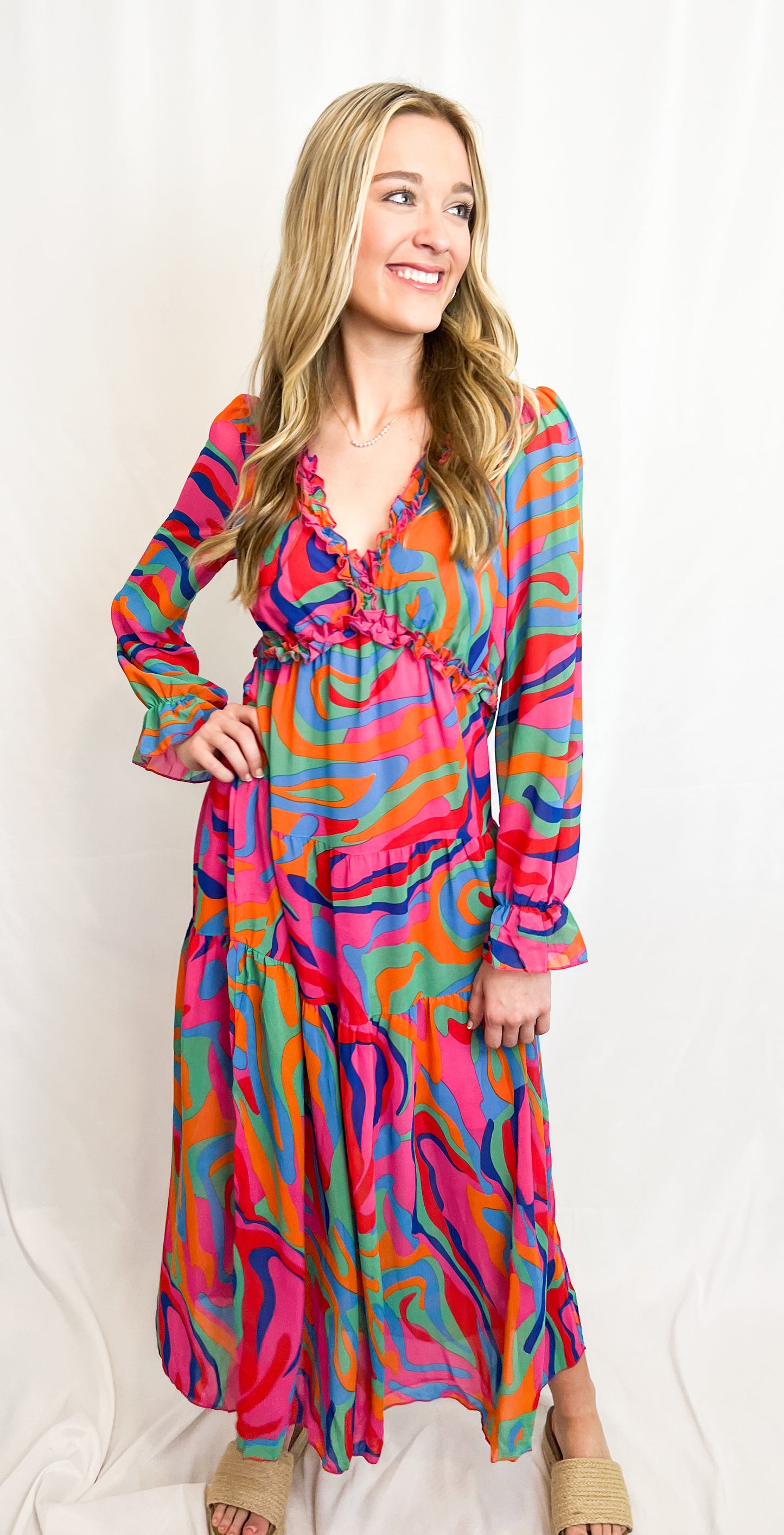 Wild Lotus Tiered Maxi FINAL SALE