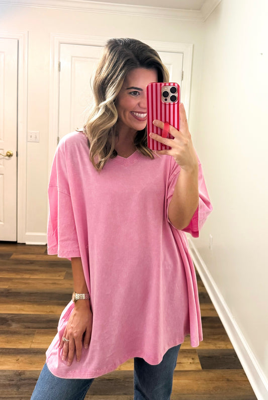 Cait Top-Candy Pink-Plus