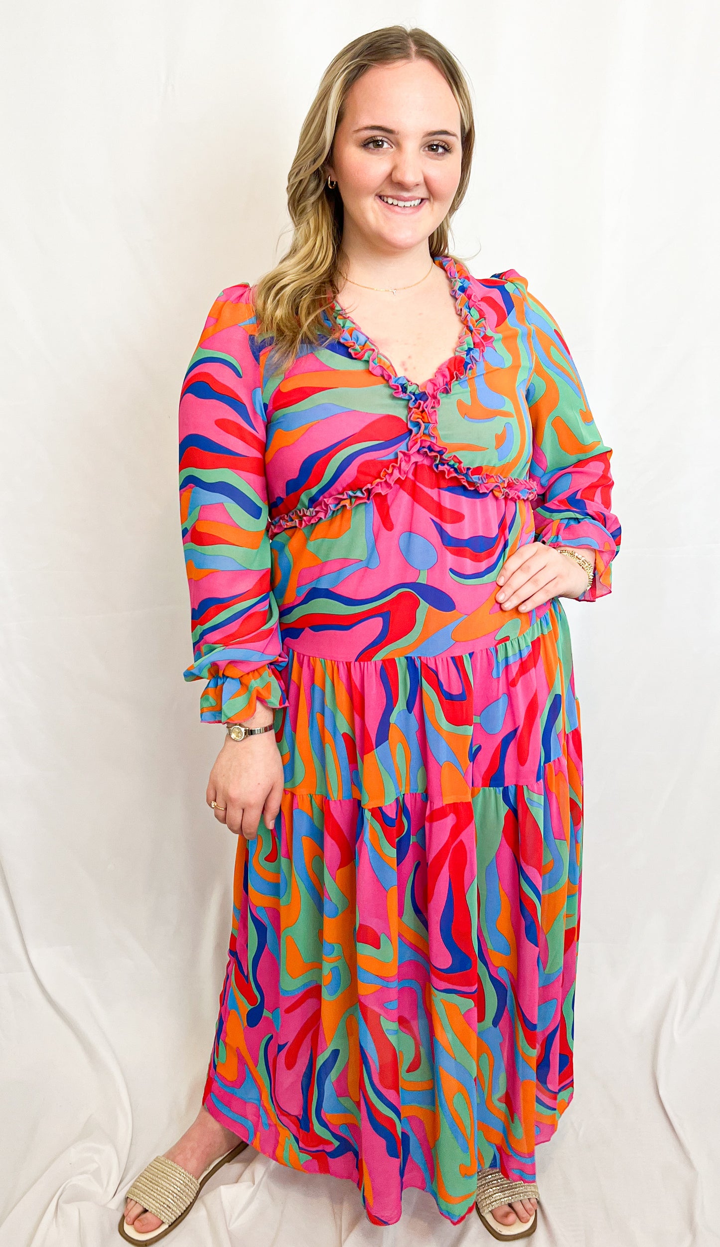 Wild Lotus Tiered Maxi FINAL SALE