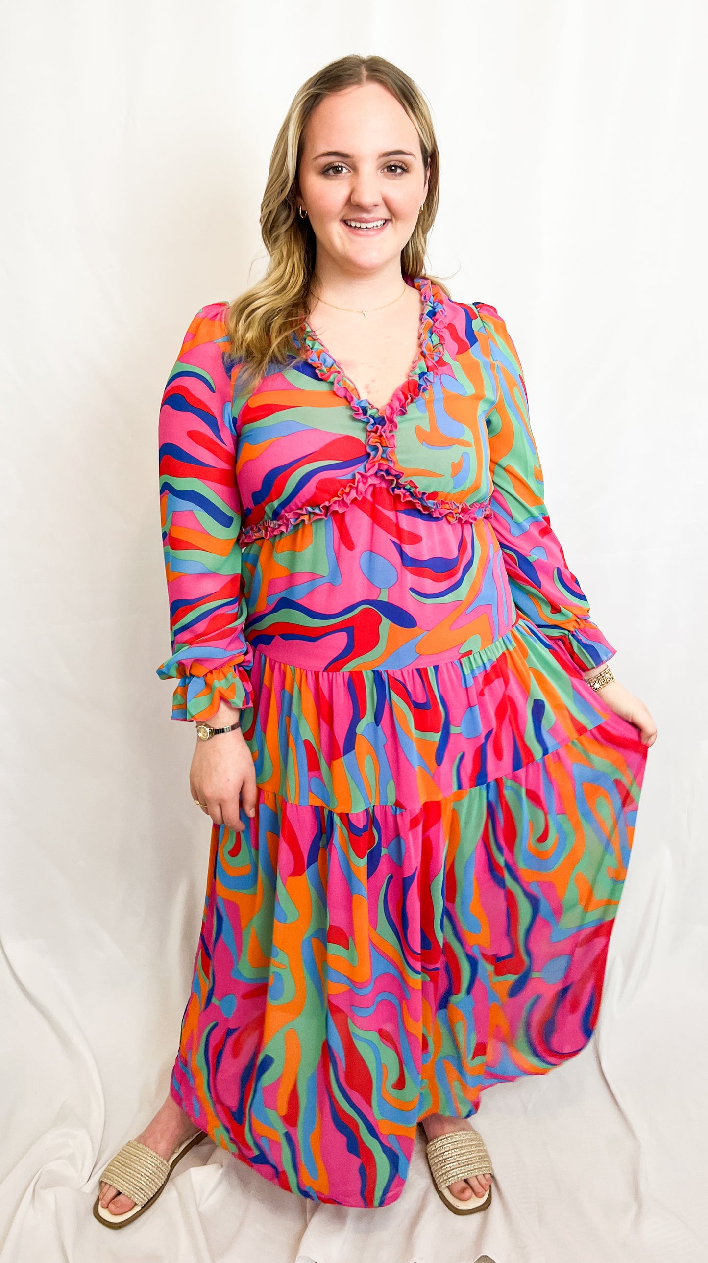 Wild Lotus Tiered Maxi FINAL SALE