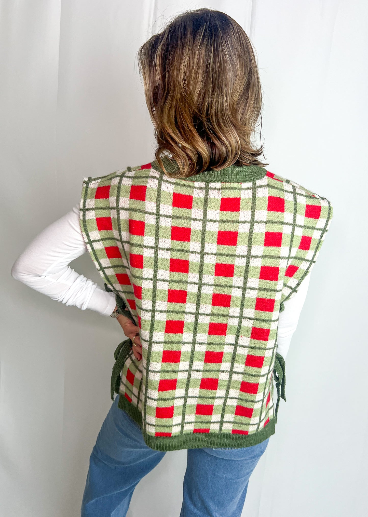 Christmas Plaid Sweater Vest