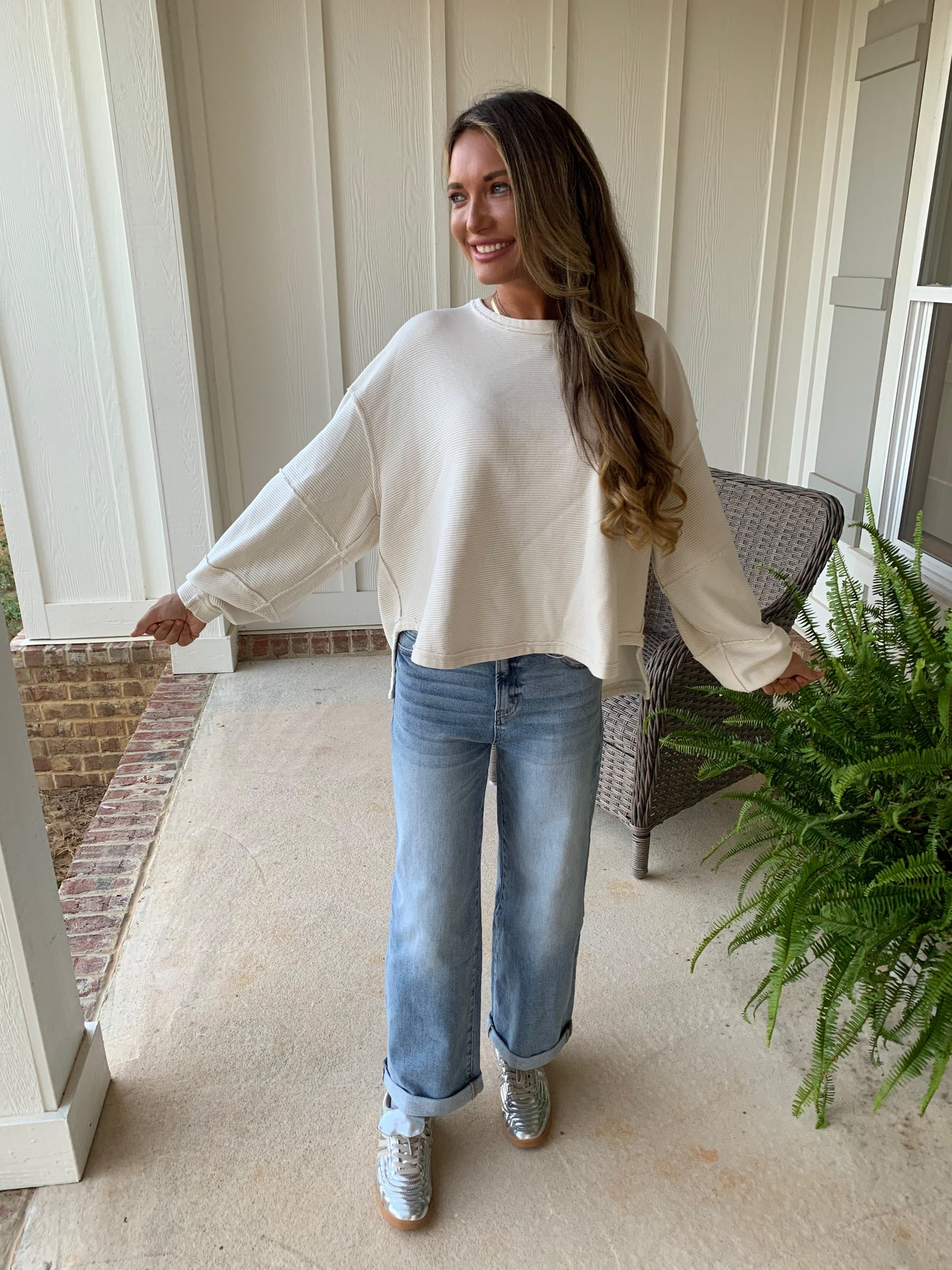 Madison Pullover-Plus-Sand Beige