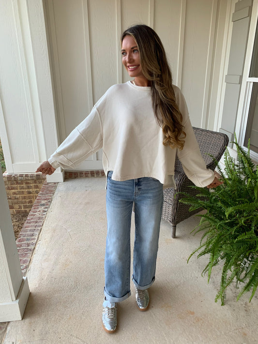 Madison Pullover-Plus-Sand Beige