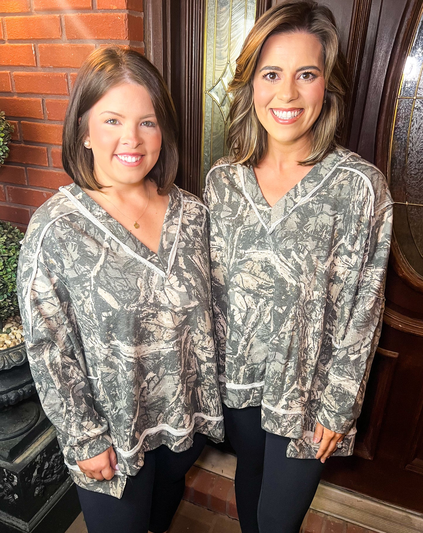 Camo Vneck Pullover FINAL SALE