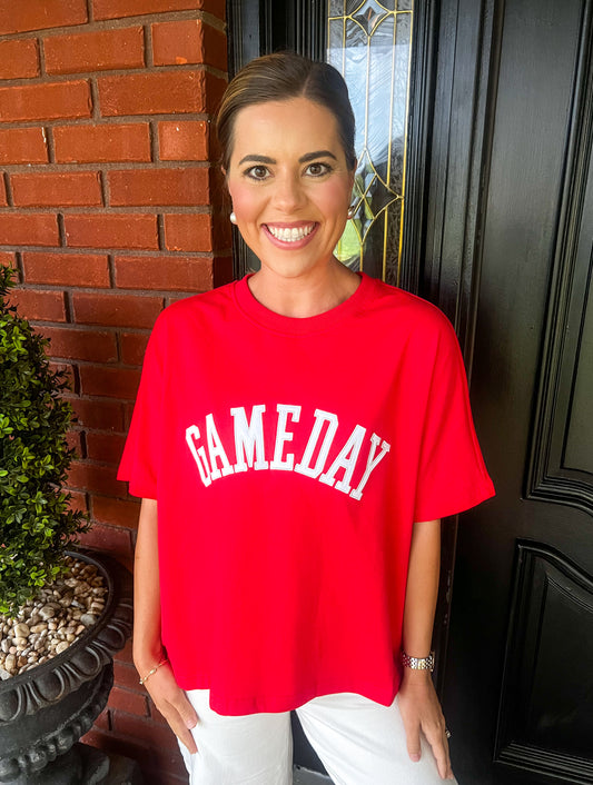 Red Gameday Top