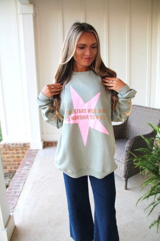 If The Stars Were Made To Worship So Will I Sweatshirt