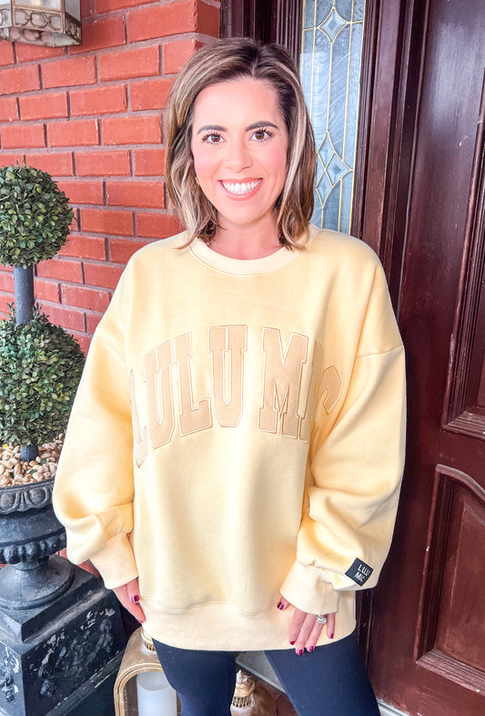 LULU MAC SWEATSHIRT-BUTTER