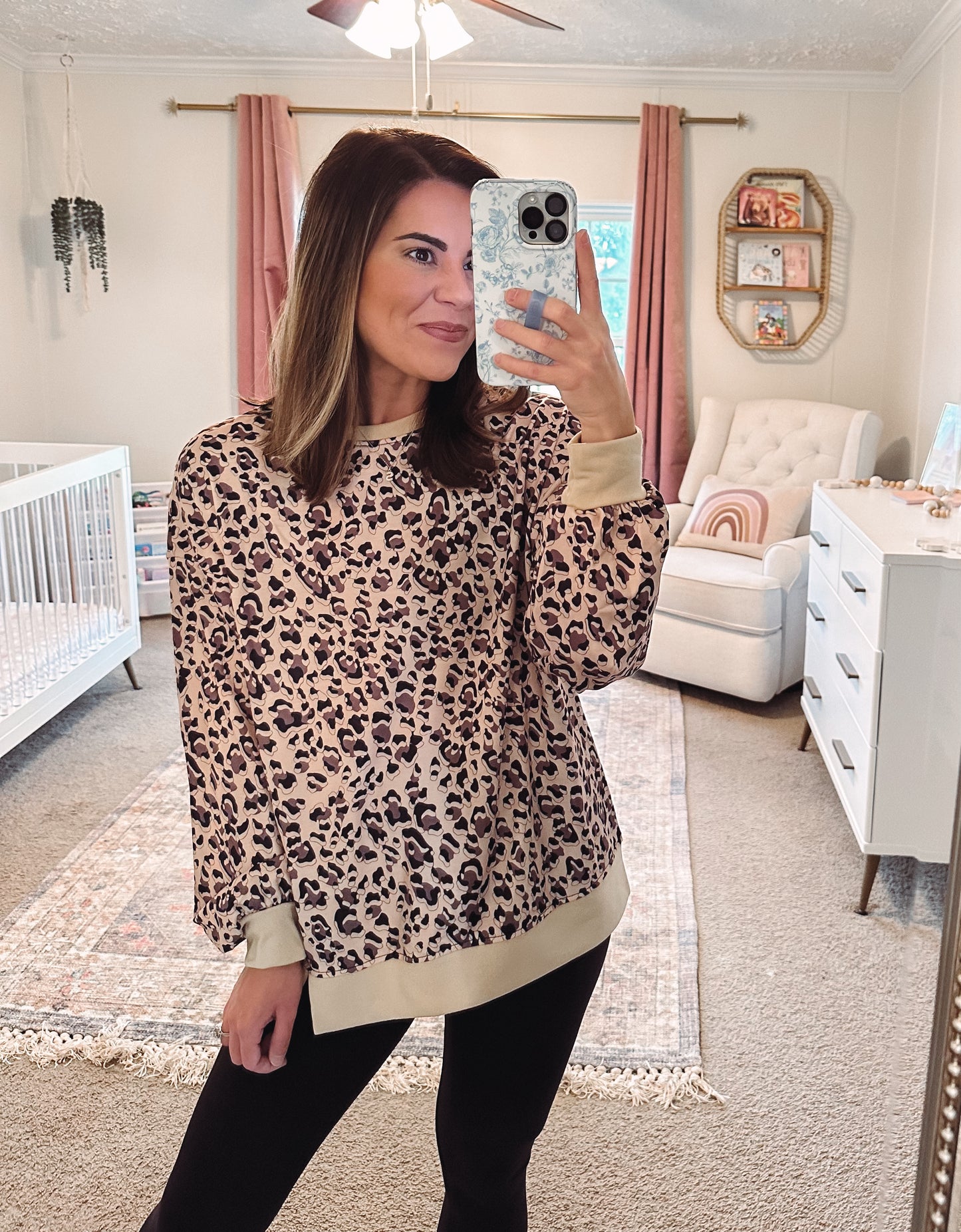 Leopard Sweatshirt Plus