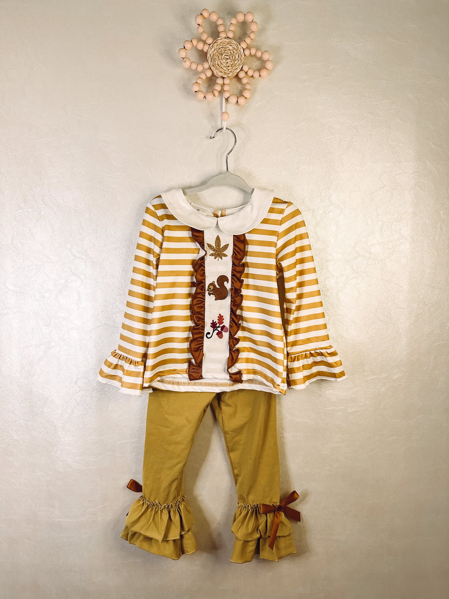 Mustard Striped Fall Pant Set FINAL SALE